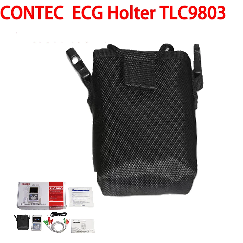 Genuine CONTEC TLC 9803 3 Channels ECG Holter, EKG Holter, Dynamic ECG Monitor System, 24 hours ECG Recorder TLC9803