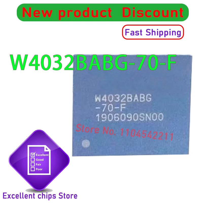 (4piece) 100% New W4032BABG-60-F W4032BABG W4032BABG W4032BABG-50-F W4032BABG-70-F BGA Chipset