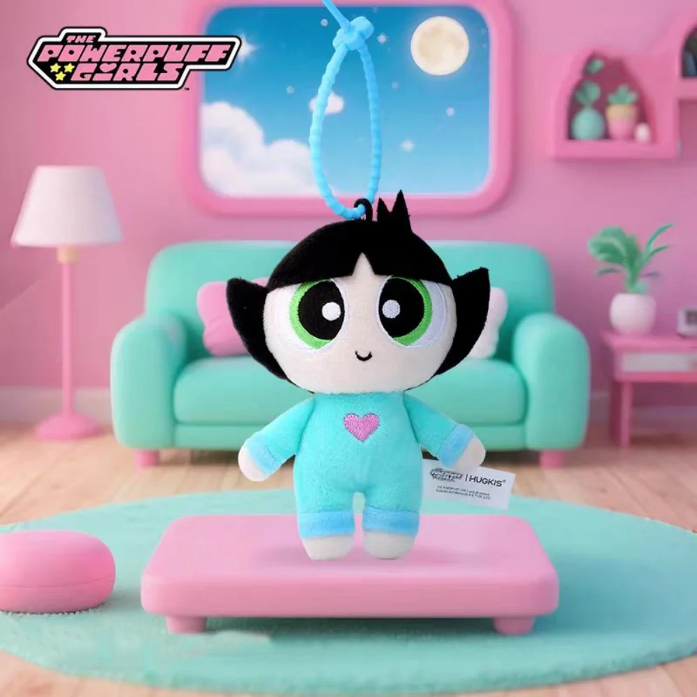 حقيقية Powerpuff فتاة أفخم دمية Kawaii زهر فقاعات Buttercup بيجامة سلسلة الكرتون ظهره الديكور دمى الفتيات الهدايا