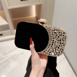 Glitter Clutch Purse Women Evening Handbag Small Phone Wallet Purse Shoulder Bag with Detachable Chain for Prom Wedding