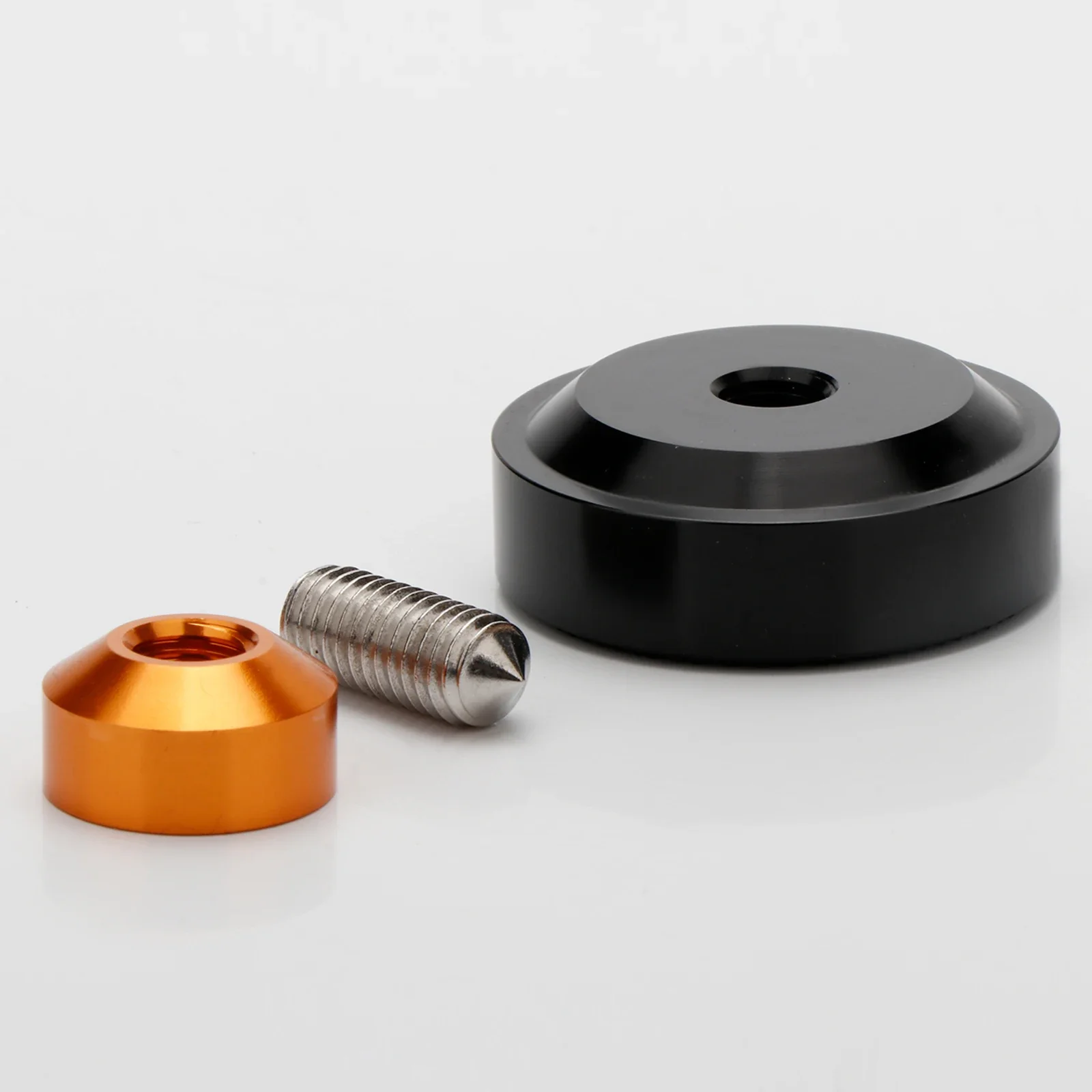 4pcs CNC processed Solid Aluminum Alloy Isolation Spike Feet Stand Damper Pad For Hifi Audio AMP Cabinet Speaker Turntable
