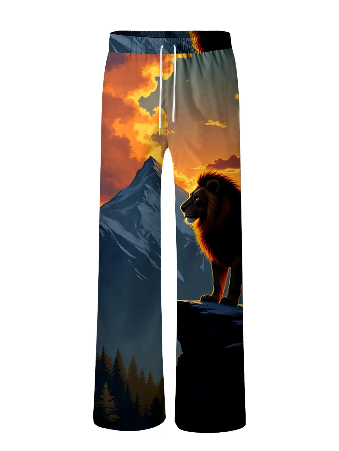 Men's Casual Long Pants 2026 Summer 3D Printed Cargo Pants Fashion Spring Vintage Mens Goth Baggy Hip-Hop Trousers