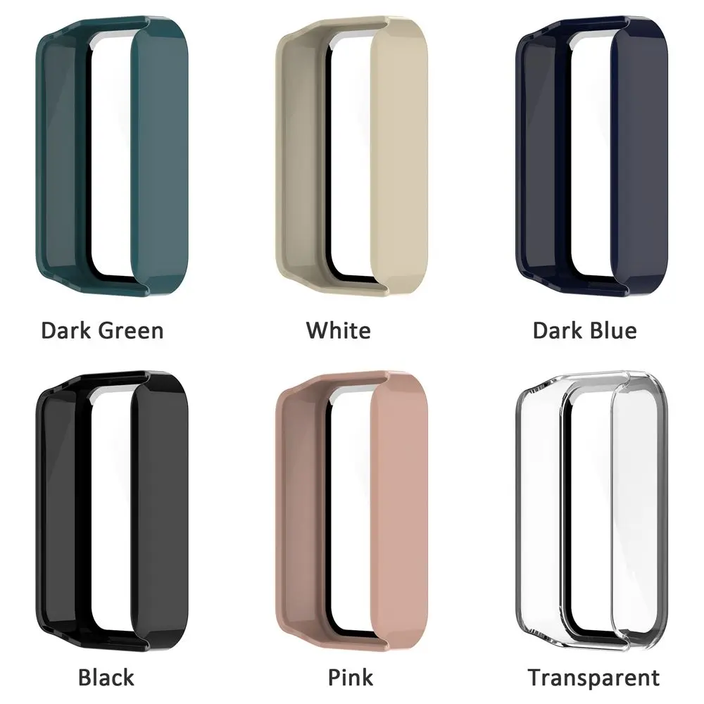 For Redmi Smart Band Pro Housing Case Tempered Film Screen Protector Shockproof One-piece Shell Smart Watch Bumper Cover