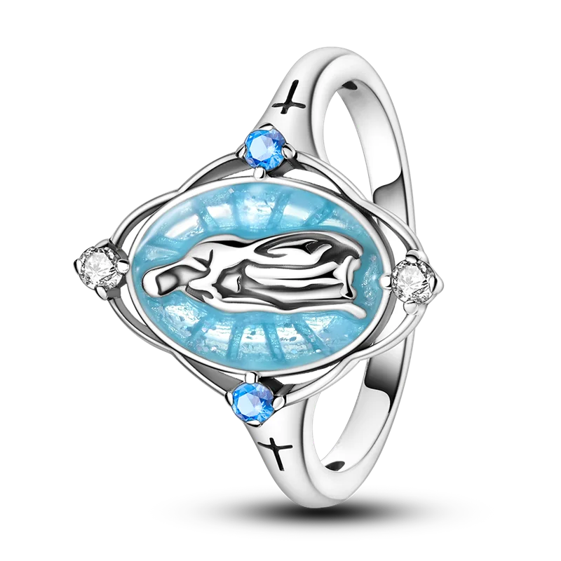 Women's 925 Sterling Silver Zircon Wedding Ring