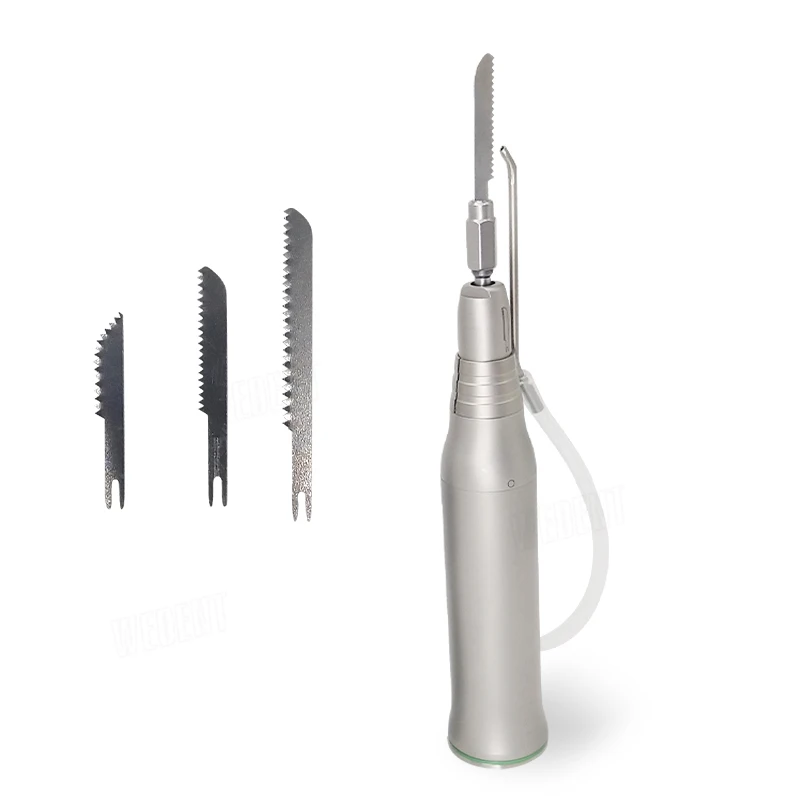 Oral Surgery Up and Down Reciprocating Green Ring Saw Handpiece with 3 Saw Blades