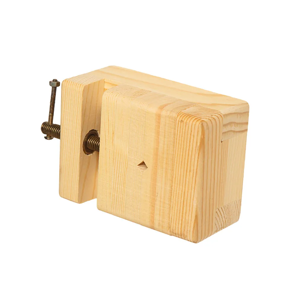 Pine Wood Carving Vise Fixing Tool for Stone Stamp Engraving Small Decorative Crafts Handicraft Wood Engraved Seal Tool