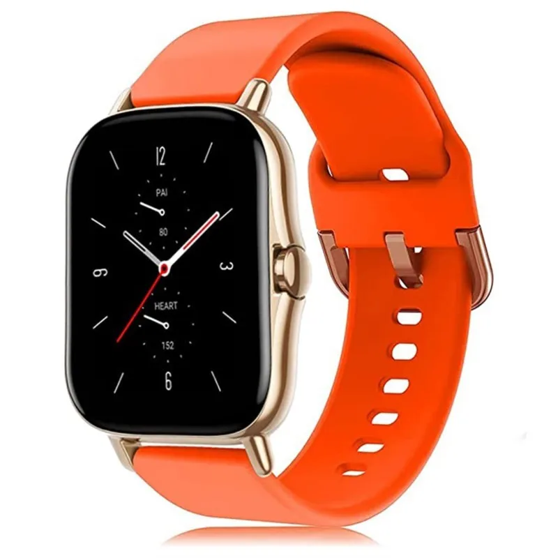 Banda de 20mm/22mm para Amazfit GTS/2/2e/3/4 GTS2 Mini/GTR 4/3/Pro/47mm/GTR2/stratos 2/3 pulsera de silicona amazfit bip u 3 correas pro