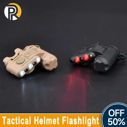 WADSN taktyczny kask Airsoft latarka GEN 2 biała czerwona LED do oświetlenia IR dla lampka na kask sygnałowych nadające się do polowania na zewnątrz