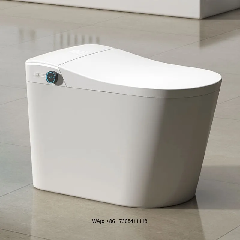 

Умный керамический подвесной унитаз-биде с дистанционным управлением, подогревом сиденья, P-образным сифоном, легкой очисткой и удлиненной чашей