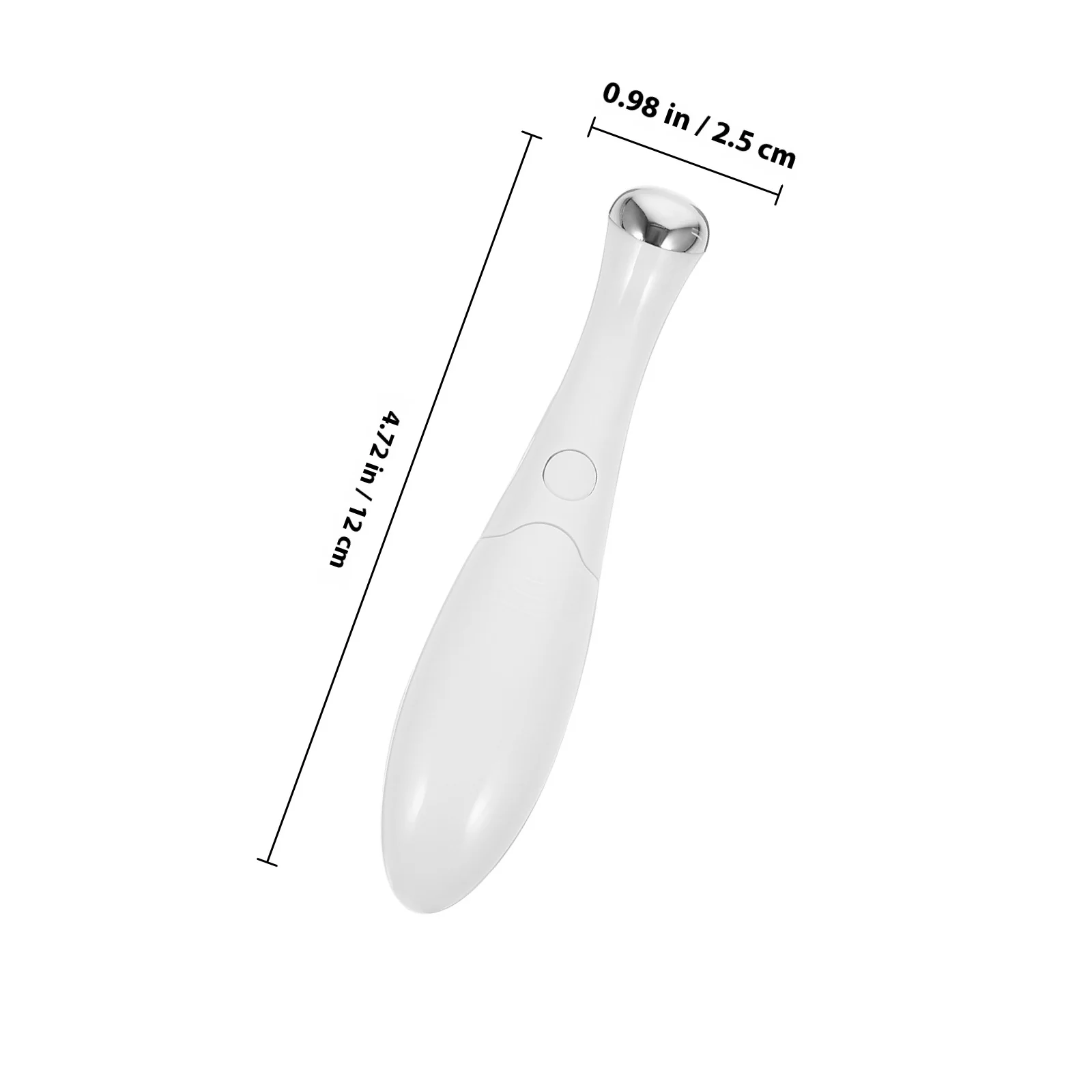 Urządzenie do pielęgnacji okolic oczu, białe, 8000 obr./min, elektryczny masażer do oczu poprawiający krążenie, redukujący zmarszczki i obrzęki, z wygodnym uchwytem.