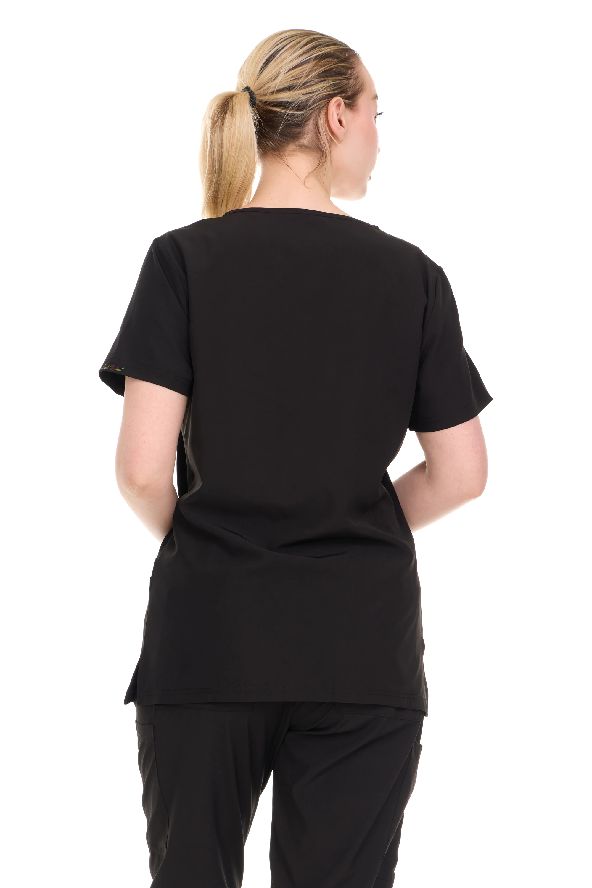 Heal Wear Button-Front Frauen Peeling Top