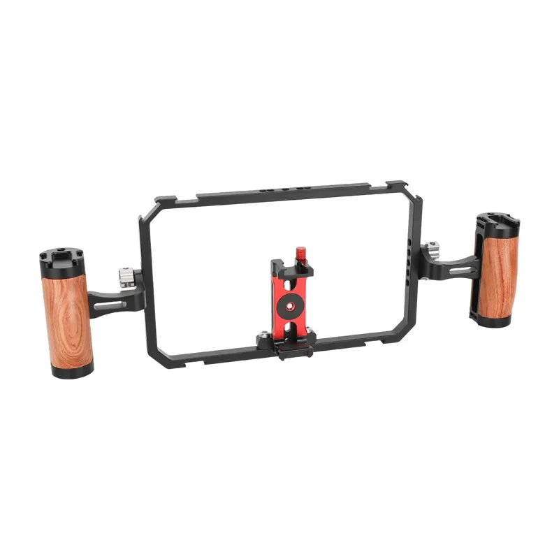 Phone Cage Vlogging Video Rig With Cold Shoe & 1/4
