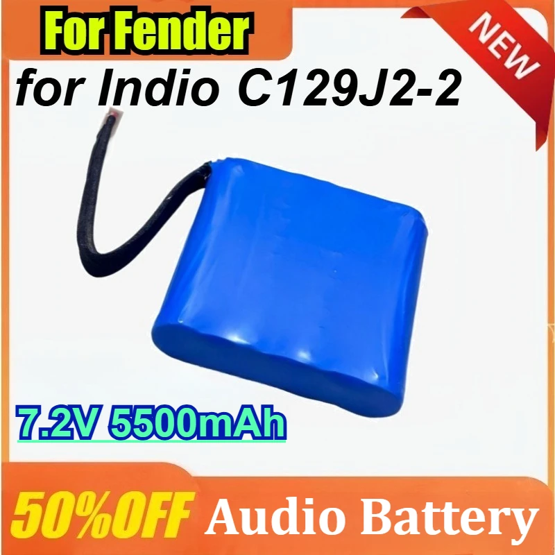 

For Fender 7.2V 5500mAh for Indio C129J2-2 Bluetooth Speaker Rechargeable Battery