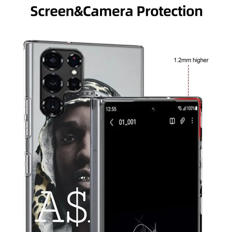 A-A$AP R-Rocky Rapper Cases Phone Case for Samsung Galaxy S26 Ultra S25 Edge S24 S23 FE S21 Plus S20 S22 S10 Cover TPU Capa Shel