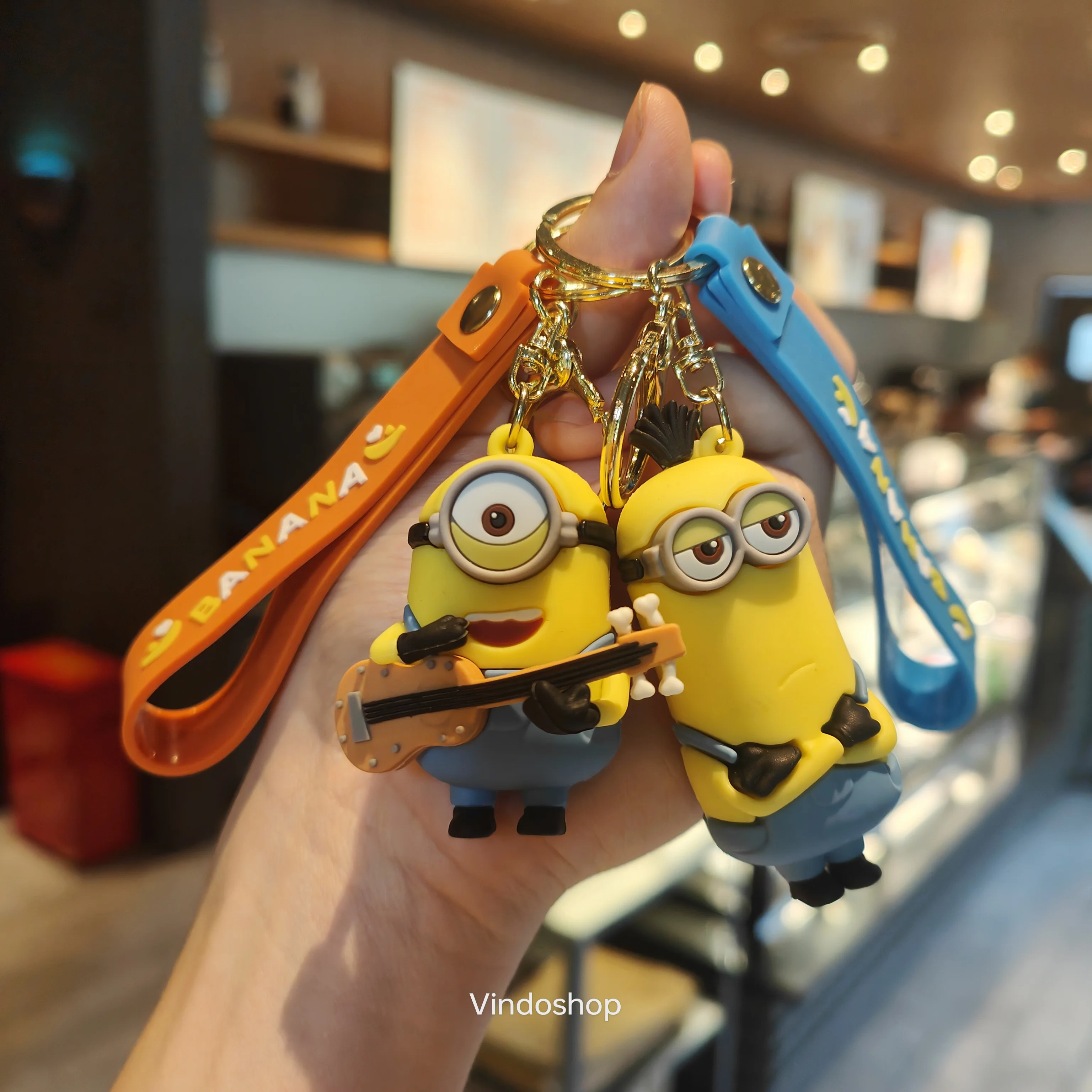 New Cartoon Anime Minions Doll Keychain Cute Minion Backpack Pendant Car Keychain Children\'s Toy Party Gift