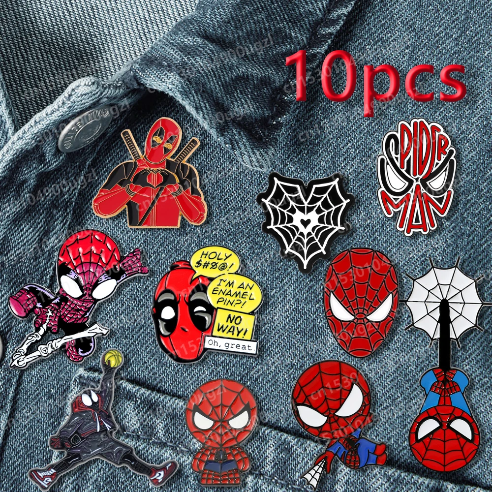 

Эмалированные Значки из мультфильма «Spidermans»