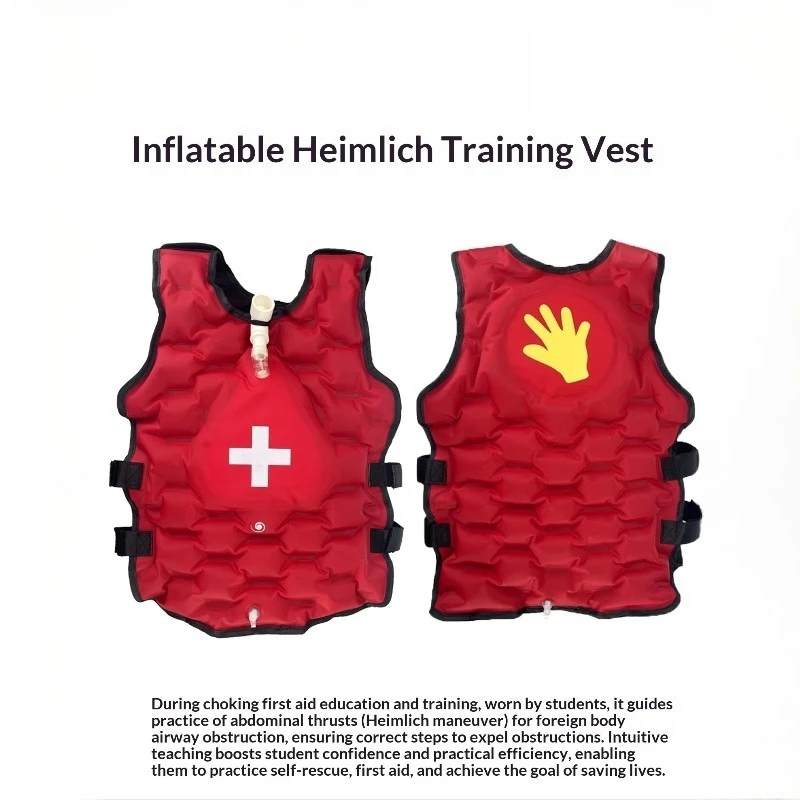 1pcs Heimlich Vest for Preventing Suffocation Disorders Heimlich Practical Training Model+wearable Vest for Tracheal Obstruction