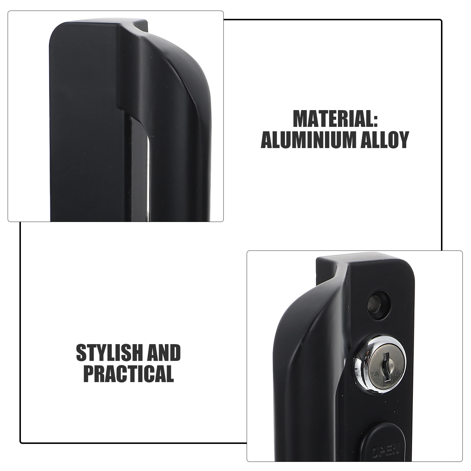 

1 Set Sliding Replacement Aluminium Alloy Rustproof Heavy Duty For Barn Garage Closet Pocket Doors Sliding Glass Door Handle