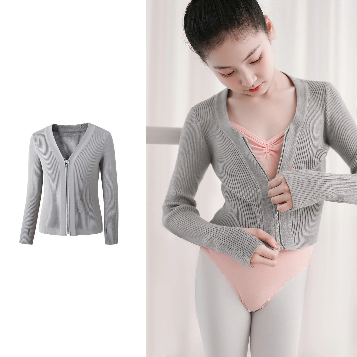 Wiosenne Jesienne Otulające Swetry Baletowe Kardigany dla Dziewczynek Dzieci Miękkie Dzianinowe Trykoty do Tańca Krzyżowane Ciepłe Płaszcze Baletowe