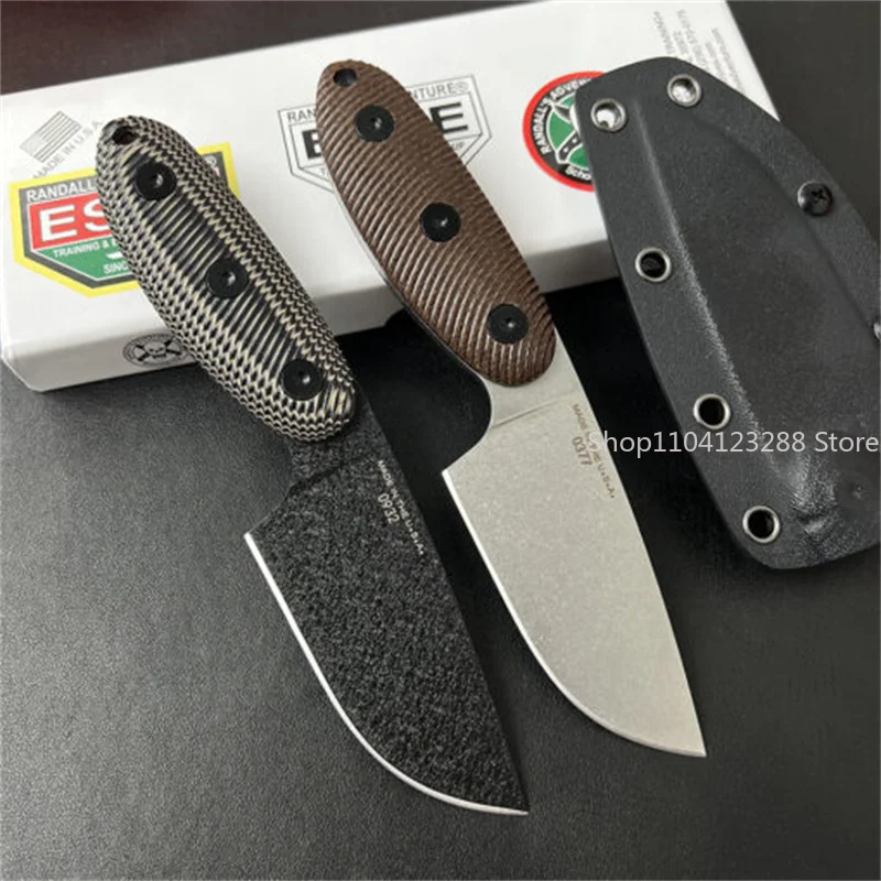 ESEE S D2 블레이드 G10 핸들 야외 칼 캠핑 방어 스트레이트 나이프 황야 생존 전술 칼