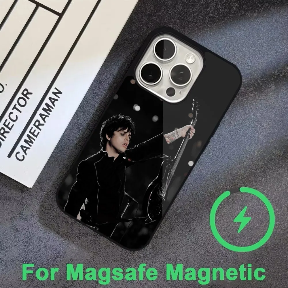 B-Billies J-Joe Green-Day Phone Case  For iPhone 16,15,14,13,12,11,Pro,Max,Plus,Mini, Magsafe,Magnetic Wireless Charging Case