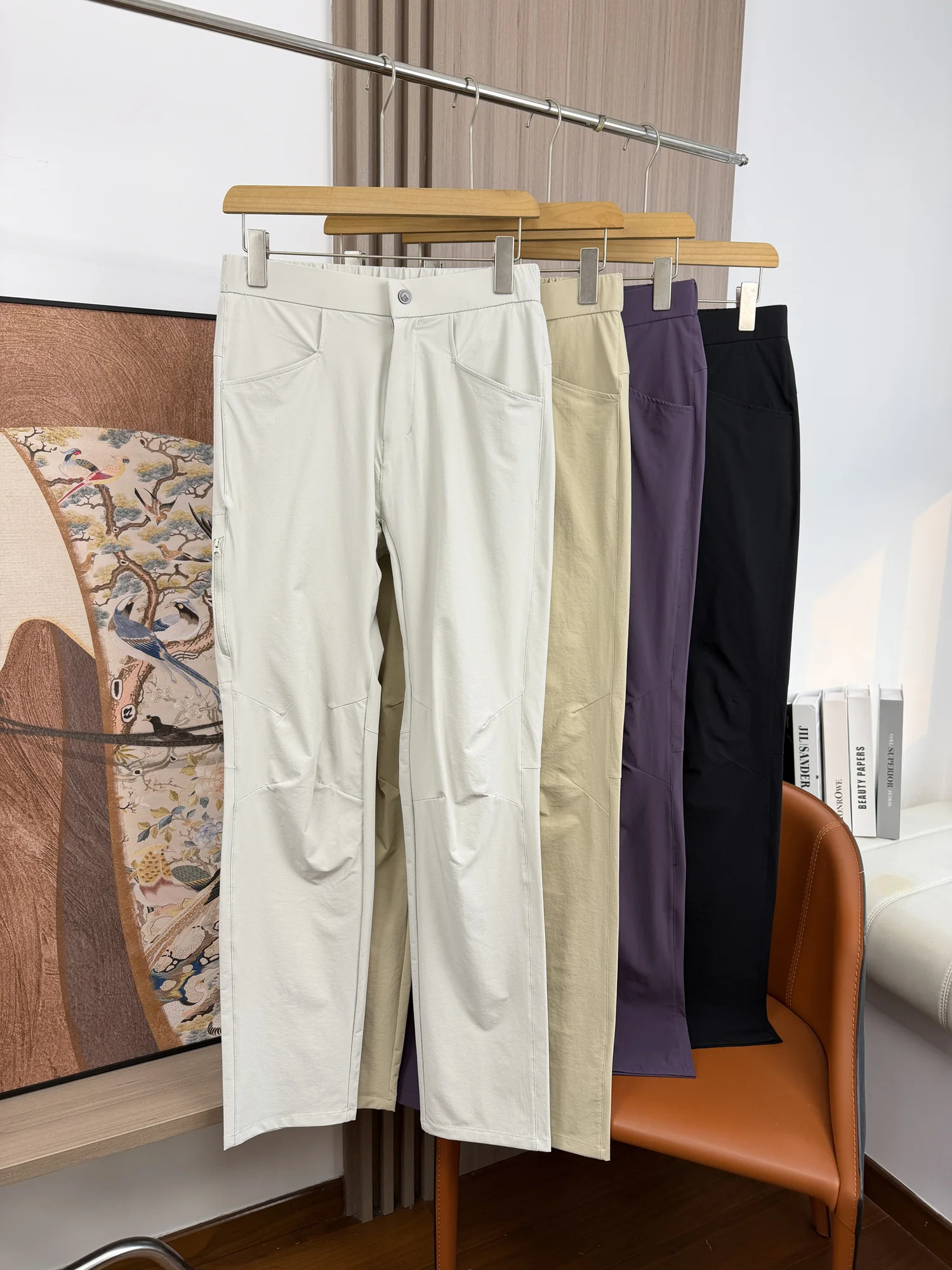 Lightweight Outdoor Men's Casual Pants Quick Dry Waterproof Straight Leg Comfortable Breathable Fashionable Spring Summer