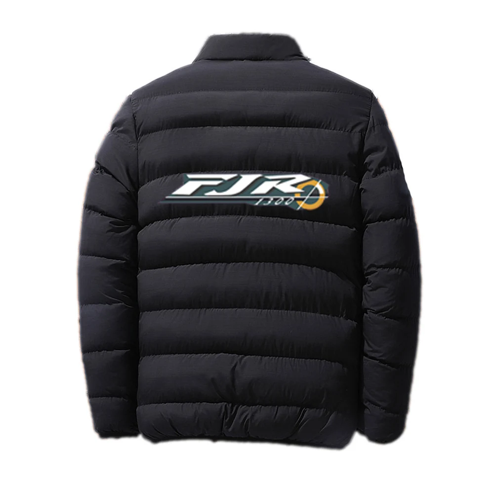 2025 FJR 1300 دراجة نارية الخريف والشتاء الرجال المألوف الوقوف طوق سترة قطن دافئة في الهواء الطلق سستة سترة