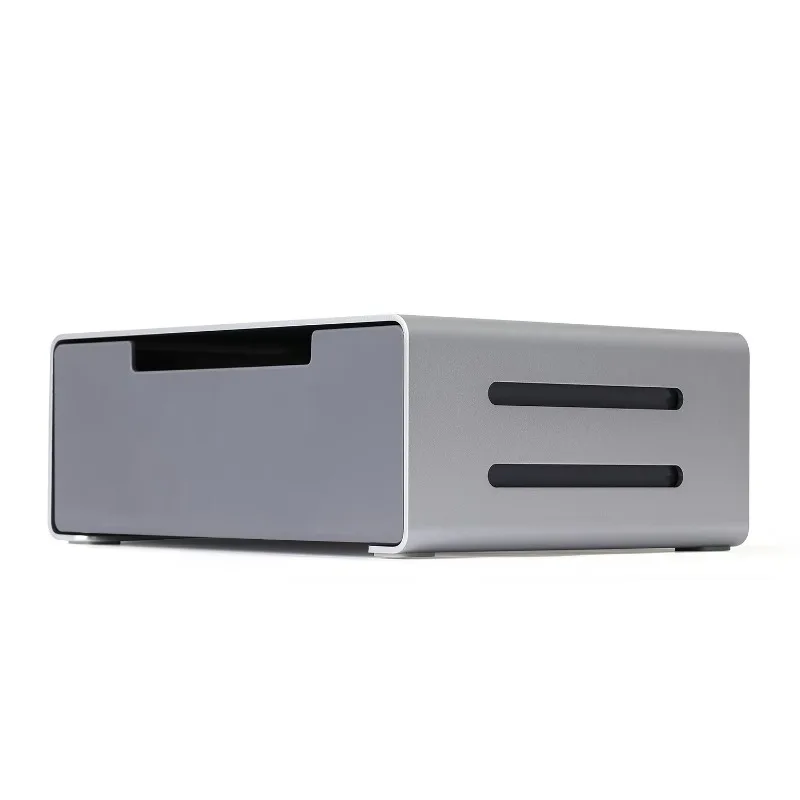 

L26 Household Portable Aluminum Alloy Display Stand Base Height Increasing Stand Can Store Items Docking Station USB HUB3.0