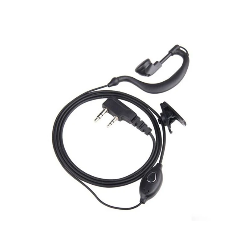 KENWOOD-2Pin Гарнитура для рации PTT для BAOFENG, UV-5R, BF-888S, RUYAGE H777, RT7, QUANSHENG, PUXING TYT, 2 шт.