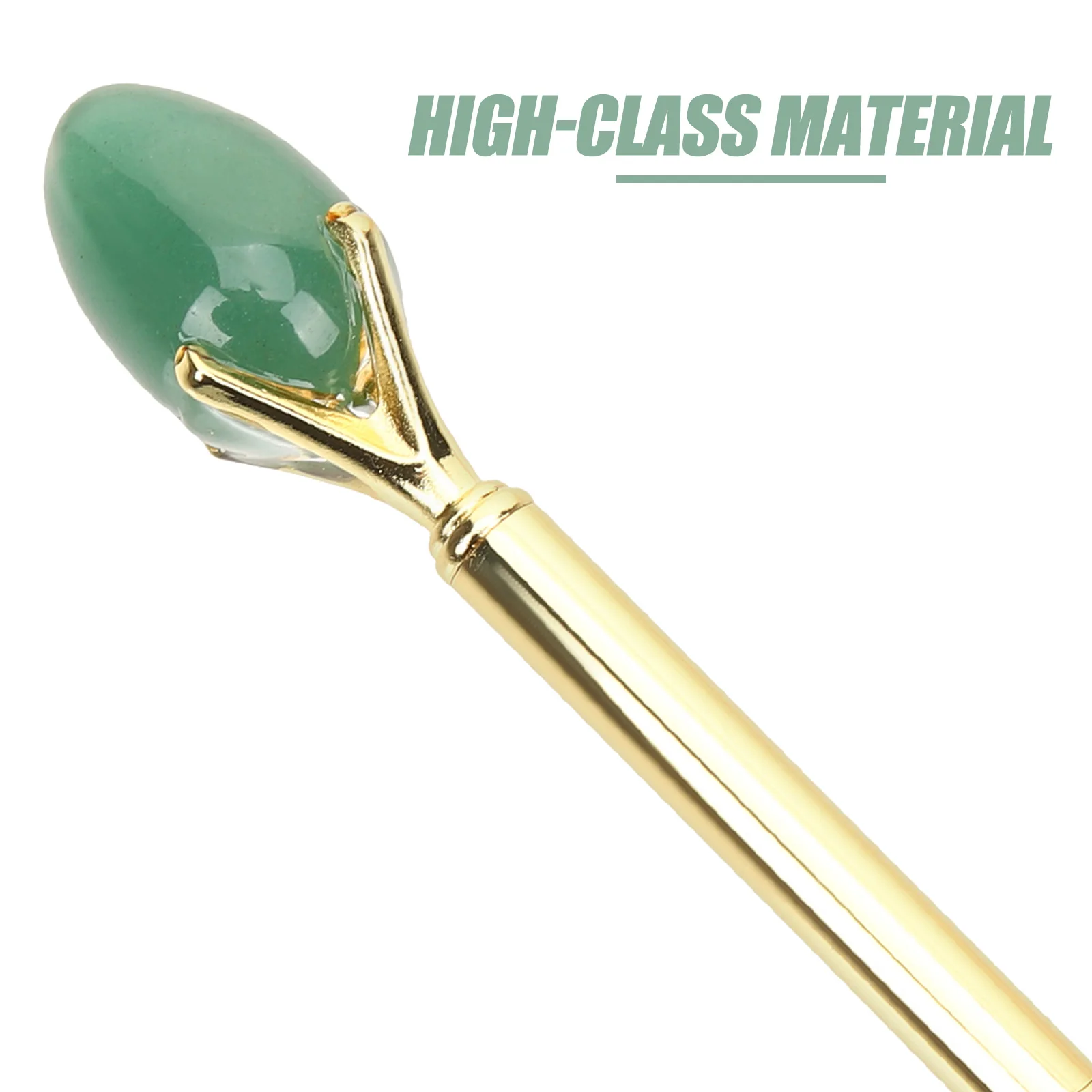 

Crystal Egg Pen Multifunctional Ballpoint Pens Smooth Writing Ergonomic Design Portable Daily Use Amethyst Ink Sturdy