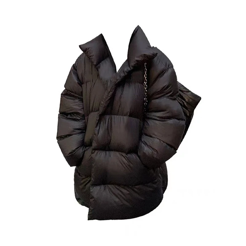 Long Cotton-padded Jacket 2025 Autumn and Winter Fashion Loose Thick Warm Collar Women's Coat