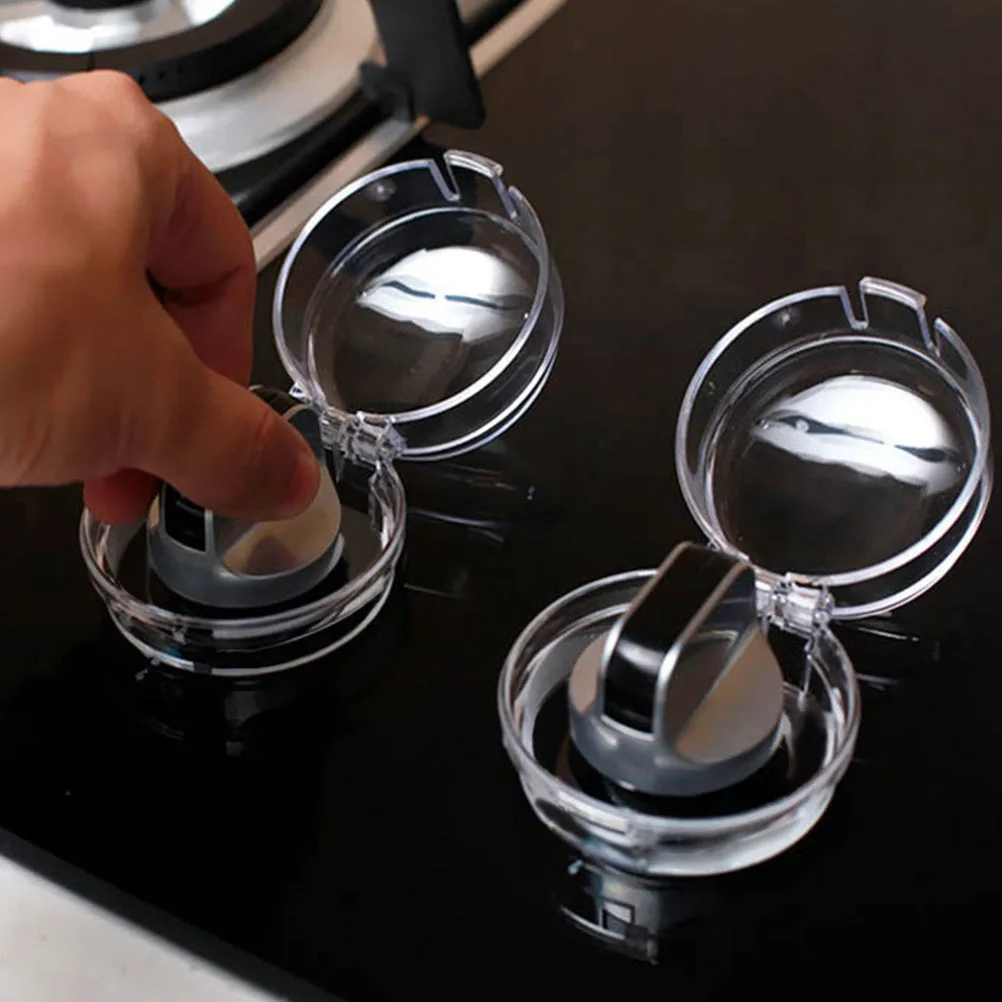 

10Pcs Stove Knob Covers Safety Guard Pet Deterrent Easy One Hand Access for Adults Stove Knob Covers Protection Lock