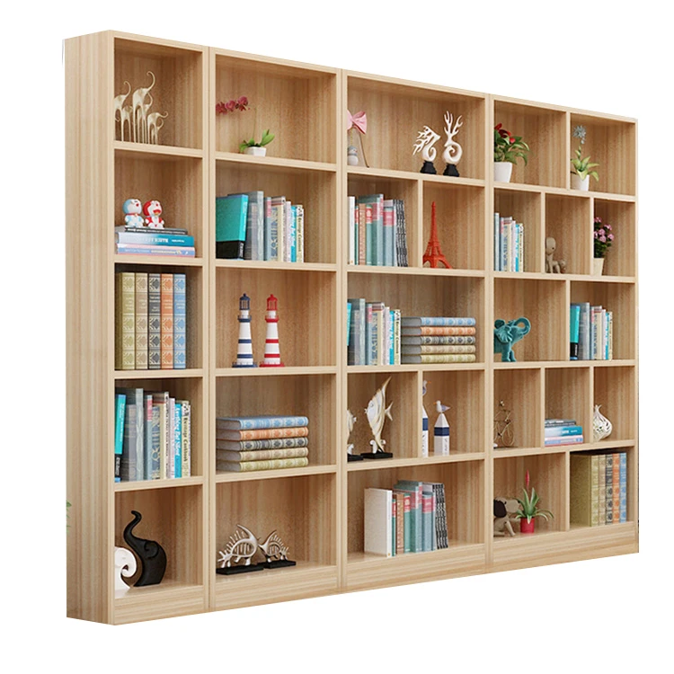 Modern Furniture Wooden Cabinet Bookcase Wood Library Book Shelves Bookcase