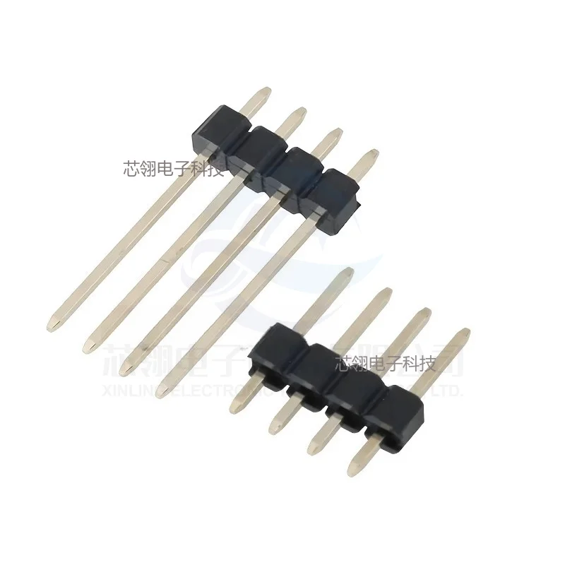 10pcs 2.0mm spacing extension single row straight pin total length 8.7-21mm straight pin 1x2P-40P PCB connector