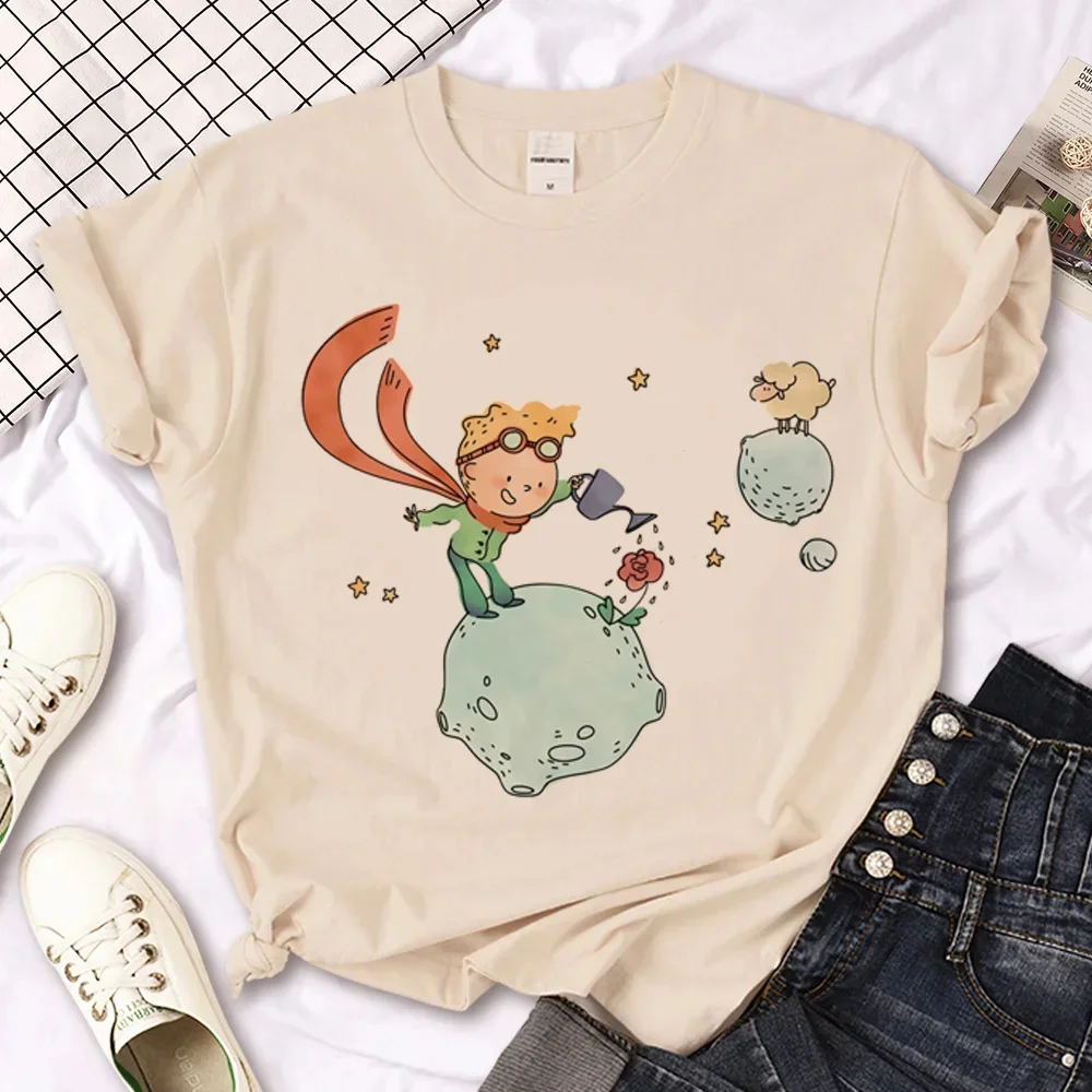 Little Prince T-Shirt for Women - Harajuku Summer Top, 2000s Aesthetic, Japanese Comic Funny Tee, Casual Girl Clothes image 5