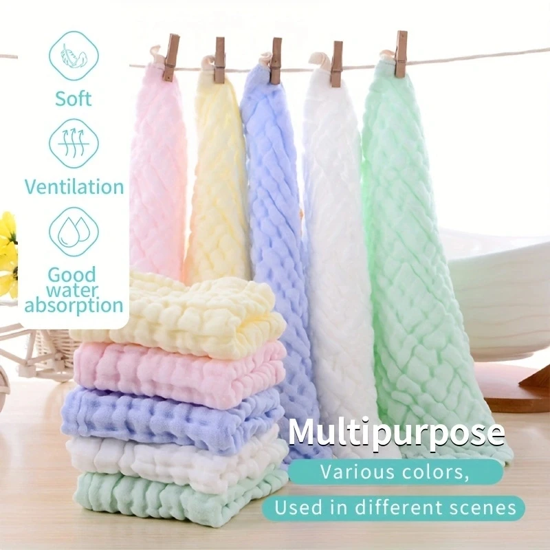 Baby Muslin Washcloths Soft Newborn Baby Face Towel for Sensitive Skin- Baby Registry as Shower