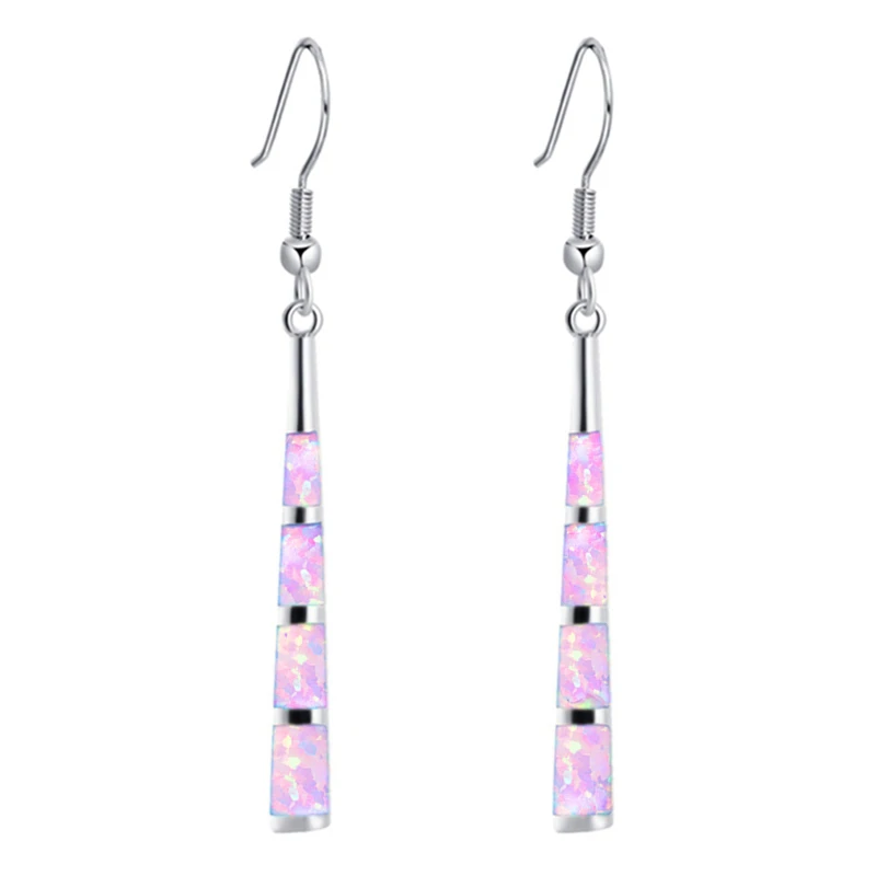2025 Bohemian Women Earrings Party Girl Gift Fashion Imitation Opal long Drop Earrings for Women Jewelry Accessories