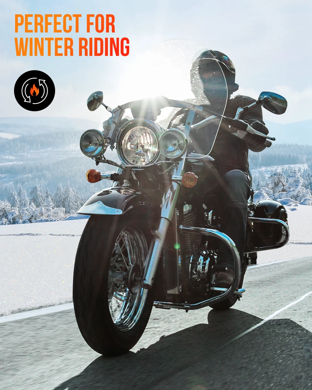 KEMIMOTO Motorrad-Heizhandschuhe Winter Moto-Heizhandschuhe Warme Wasserdichte Wiederaufladbare Heizhandschuhe für Schneemobile – Detail 10