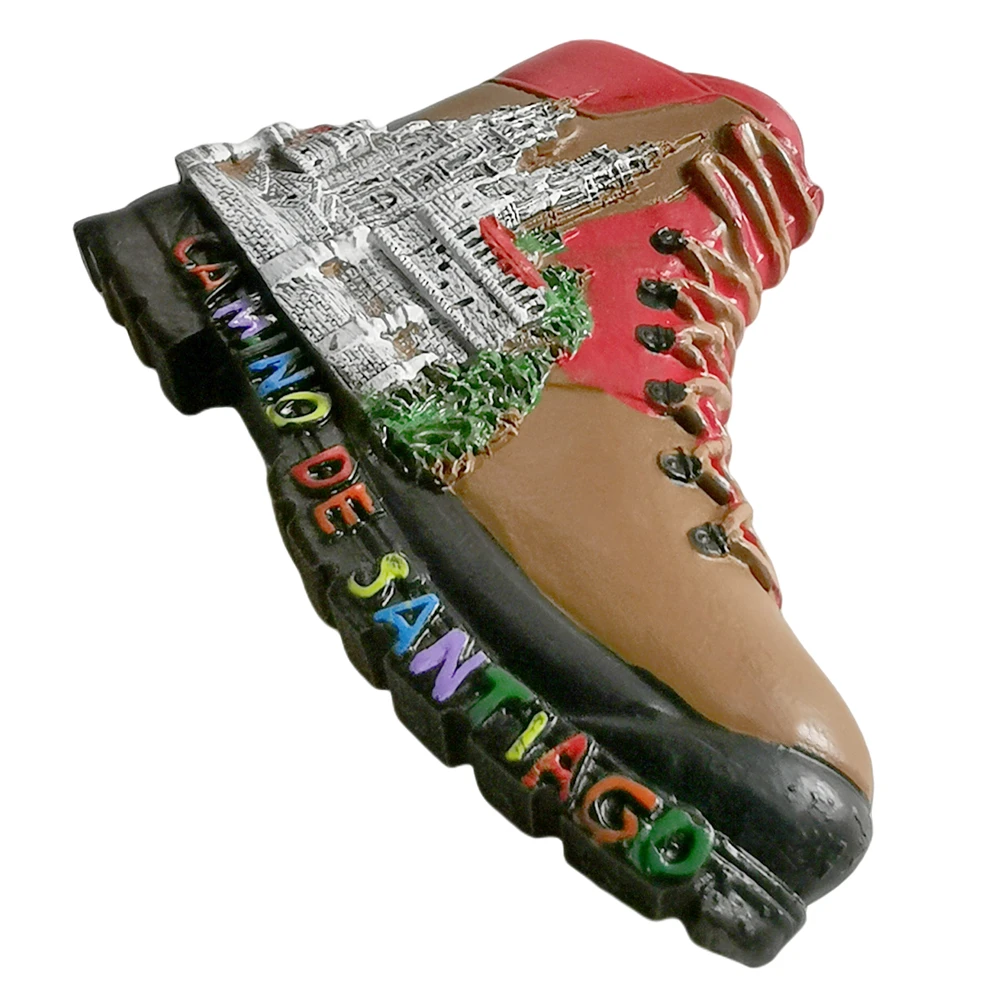 كامينو دي سانتياغو إسبانيا مغناطيس الثلاجة السفر تذكار الثلاجة الزخرفية المغناطيس رسمت باليد الحرفية المجموعة