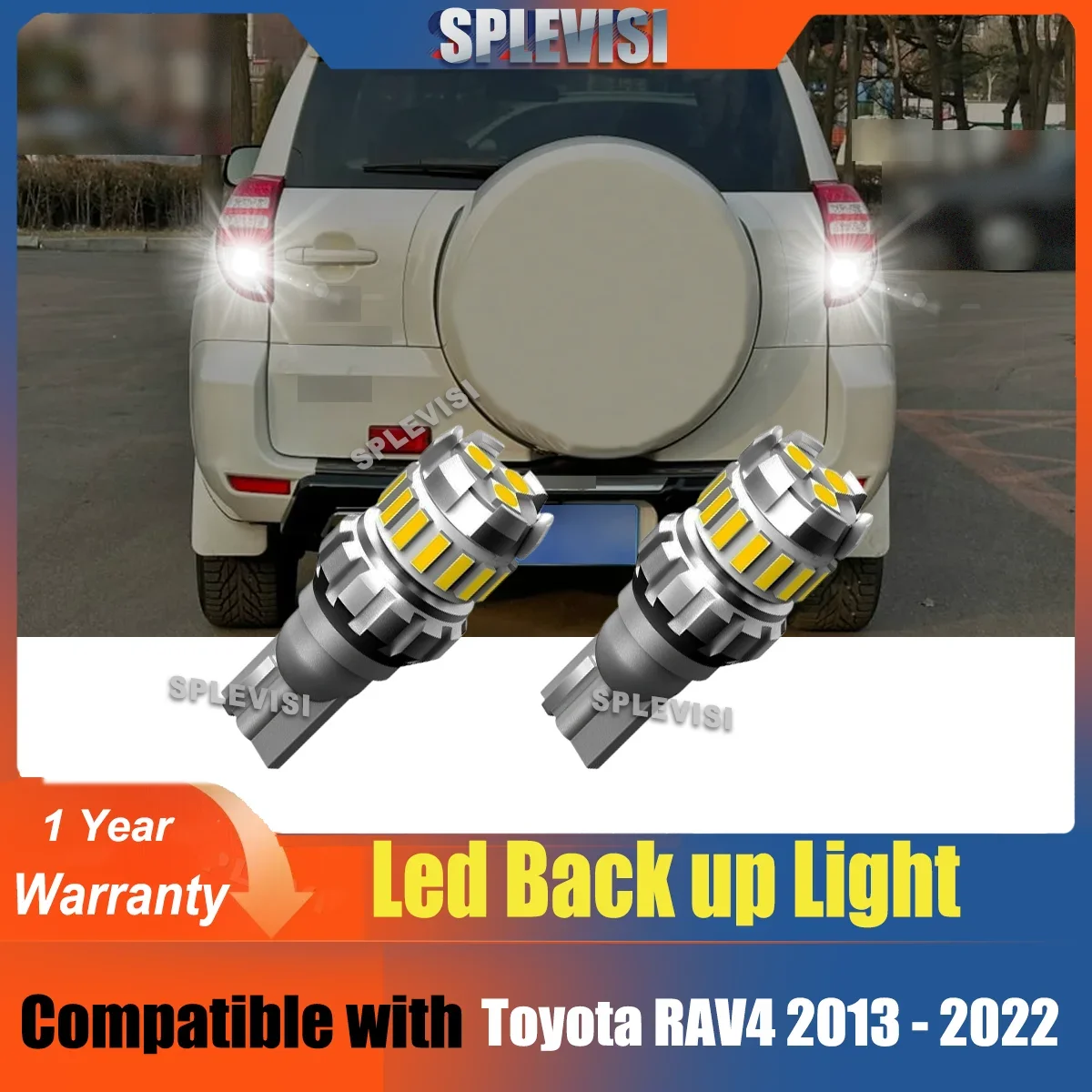 W16W Aluminium Backup Light LED Bulb Canbus Compatible With Toyota RAV4 RAV 4 2013 2014 2015 2016 2017 2018 2019 2020 2021 2022