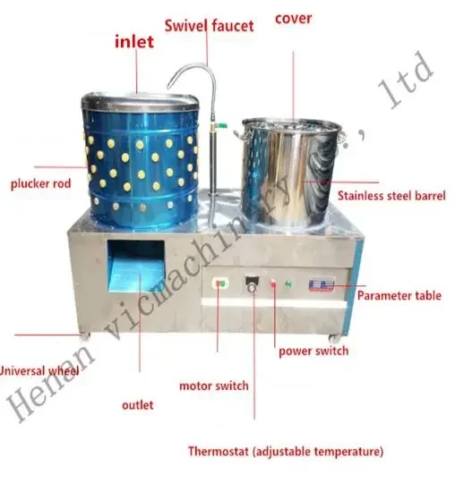 Small household fully automatic hair removal machine Poultry Plucker machine