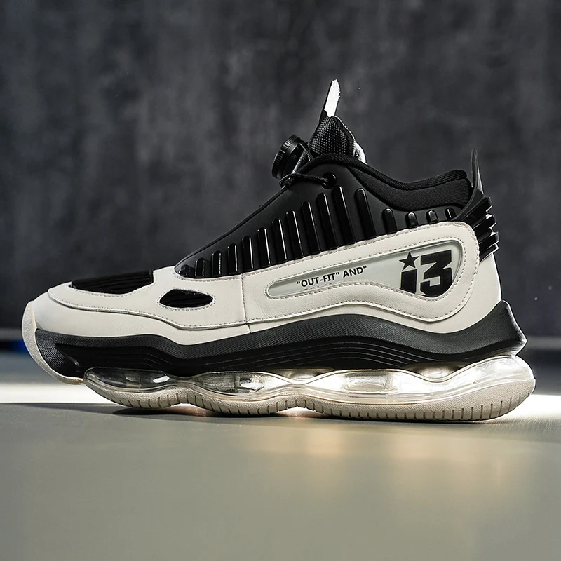 Men's Basketball Shoes Breathable Cushioning Non-Slip Wearable Runing Shoes Gym Training Athletic Basketball Sneakers for men