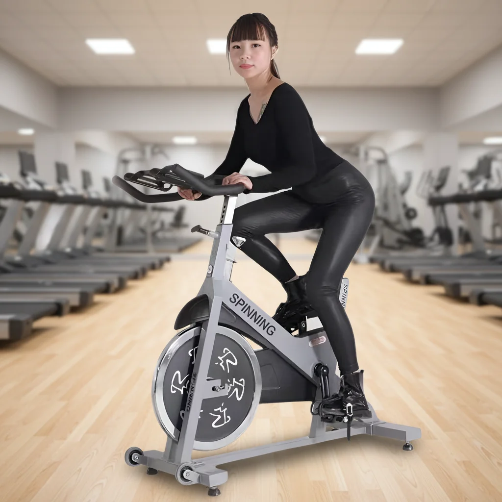 Bicicleta de Exercício Indoor Cheernin com Capacidade de Peso de 330lbs, Versão Ajustável Magnética, Bicicleta de Spinning Comercial