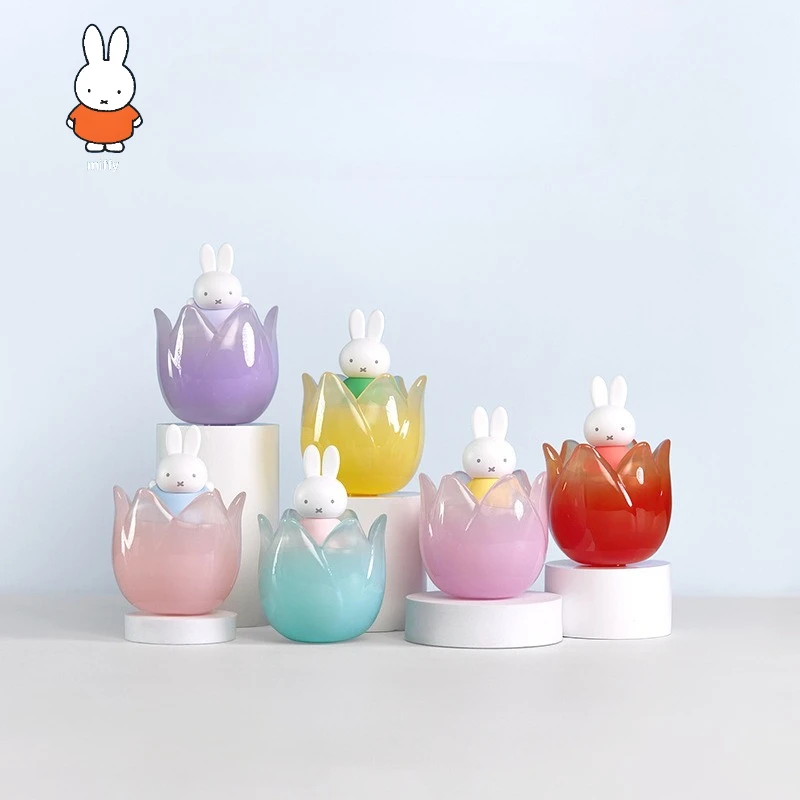 Miffy Tulip Series Blind Box Figurine, Cute and Genuine Blind Box Figurine