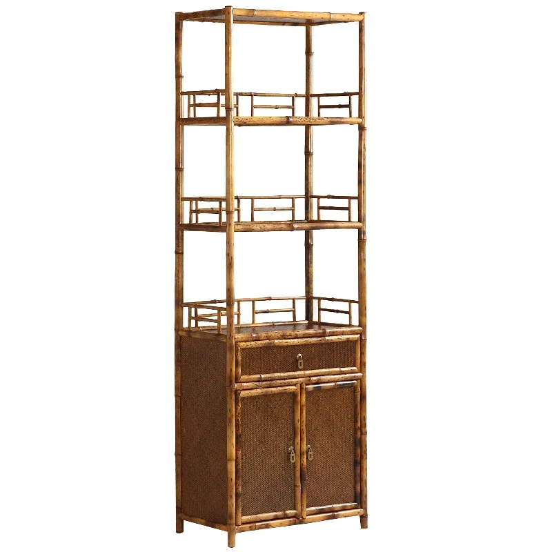 Chinese Meilu tea cabinet is really like a retro bamboo tea shed tea set