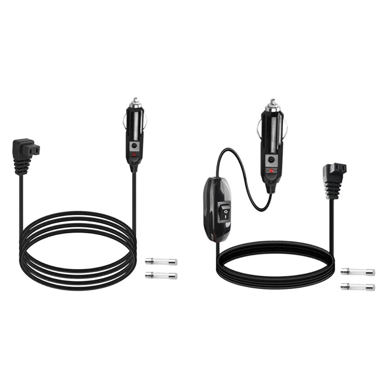 كابل طاقة ثلاجة السيارة AY03-12V، كابل تمديد ثلاجة الفريزر بطول 2 متر مع محول ولاعة السجائر لسخان الثلاجة