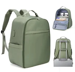 Cabin bag 45*36*20, Lightweight Large-capacity Travel Computer Backpack, Women's Backpack, Boarding Backpack, Gray Green