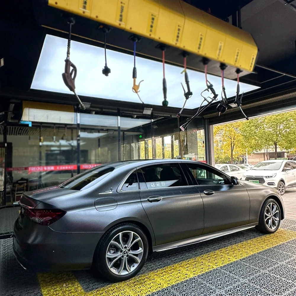 

Matte Metal Graphite Black Car Wrap Vinyl Removable Film PET Backing Vehicle Body Decoration