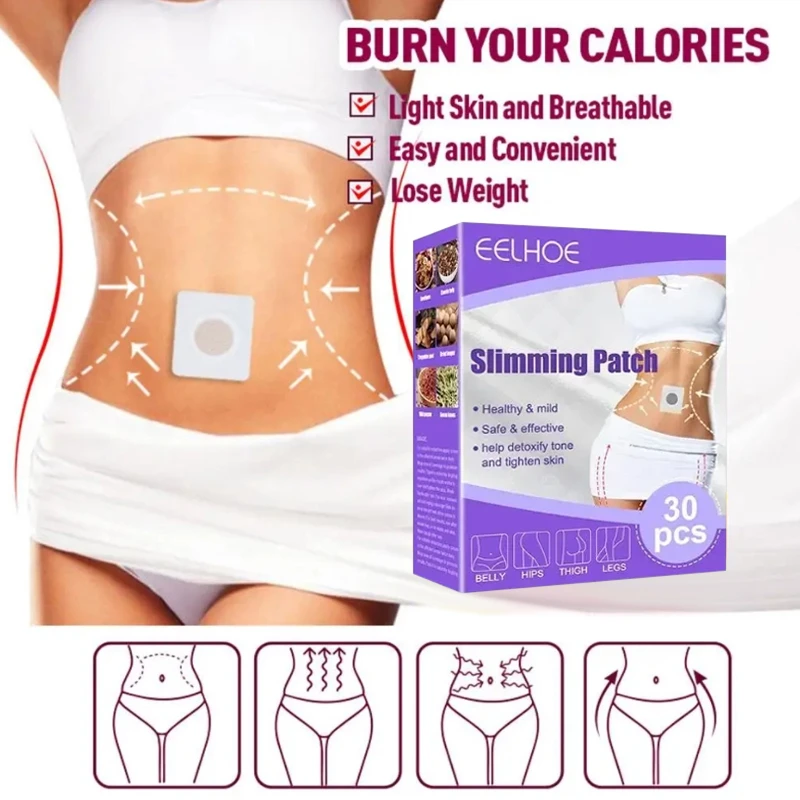 

Lazy Slimming Patches Body Firming Sculpting Belly Navel Stickers Weight Loss Slim Waist Leg Fast Burning Thigh Fat Products