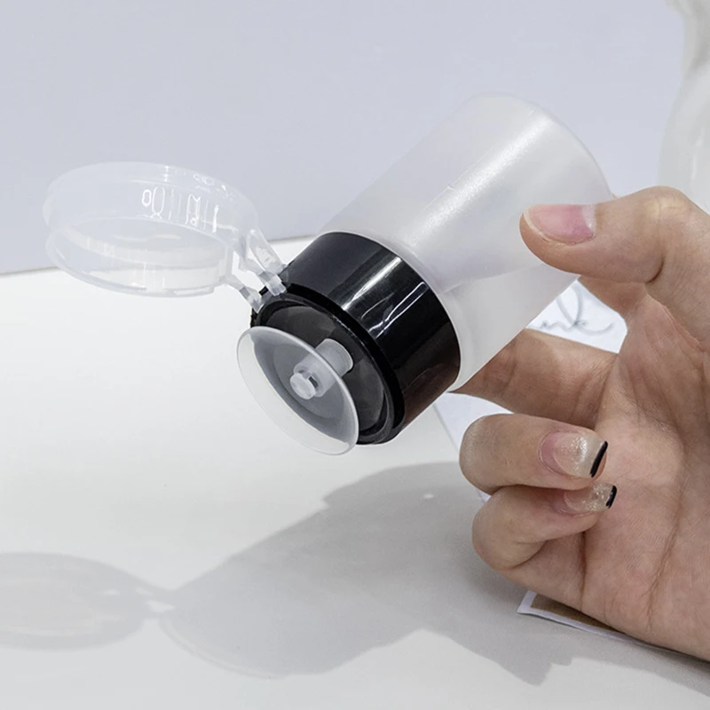Bouteilles à pompe pour ongles 1P, rechargeables, vides, distributeur à pompe à pression, bouteille pour dissolvant de vernis à ongles, outil de manucure, bouteille à pression
